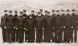 The Dixie Mission in traditional Chinese clothing, a gift from their communist hosts. ... Shift+R improves the quality of this image. Shift+A improves the quality of all images on this page.