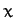 $x$